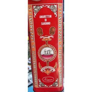 Vintage D Lazzaroni & C Amaretti Originali Original Italian Cookies Tin Biscotti